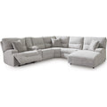  Manufacturer Color_Pewter  -- Acklen Place Power Reclining Fabric 6 pc Sectional IMAGE 1