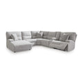  Manufacturer Color_Pewter  -- Acklen Place Power Reclining Fabric 6 pc Sectional IMAGE 1