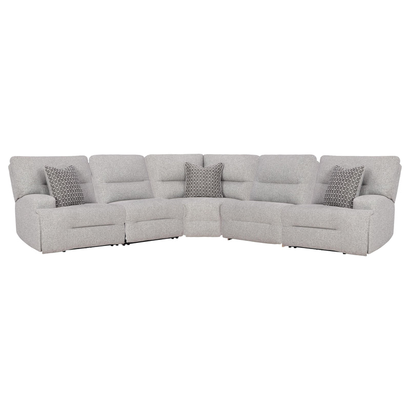  Manufacturer Color_Pewter  -- Acklen Place Power Reclining Fabric 5 pc Sectional IMAGE 1