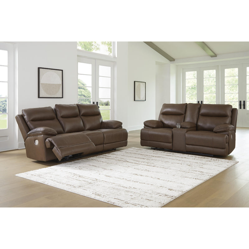 Signature Design by Ashley VonRyan Power Reclining Leather Match Sofa U1040015 IMAGE 7