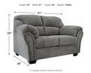 Allmaxx - Loveseat - Pewter