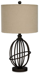 Manasa - Metal Table Lamp  - Dark Brown