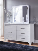 Jarlee - Dresser And Mirror - White