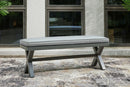 Elite Park - Bench With Cushion - Gray