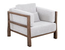 Roots - Armchair - Pearl Silver / Light Brown
