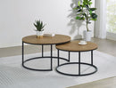 Lainey - 2 Piece Round Nesting Coffee Table - Mango