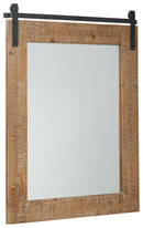 Lanie - Accent Mirror - Antique Brown