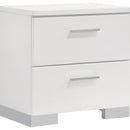 Felicity - Queen Footboard, Side Rails & Slats, Box 2 of 2 - White Gloss