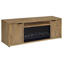 Fuller - 60" 2-Door TV Stand Fireplace Media Console - Mango
