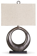 Saria - Metal Table Lamp  - Antique Silver Finish