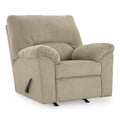  Manufacturer Color_Sand  -- SimpleJoy Rocker Fabric Recliner IMAGE 1