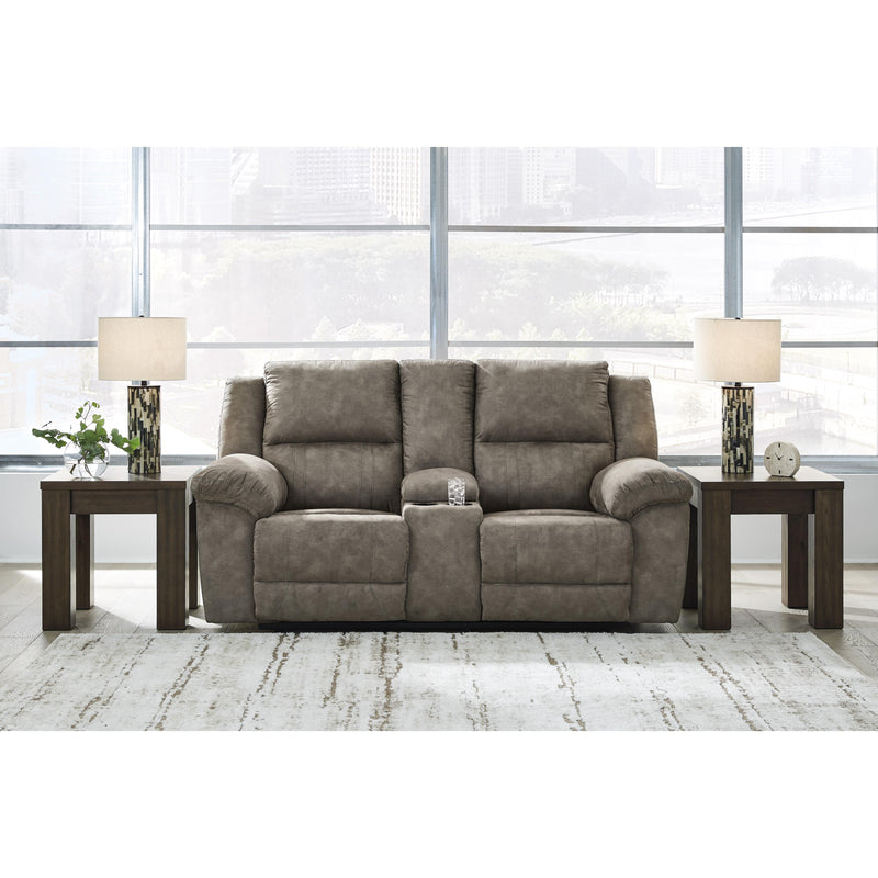 Signature Design by Ashley Laresview Reclining Fabric Loveseat with Console 3720394 IMAGE 6