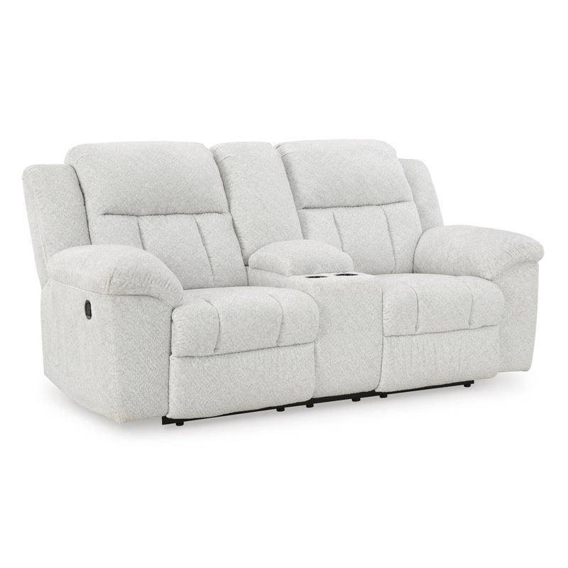 Signature Design by Ashley Frohn Reclining Fabric Loveseat with Console 3740594 IMAGE 1