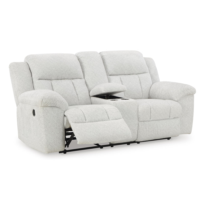 Signature Design by Ashley Frohn Reclining Fabric Loveseat with Console 3740594 IMAGE 2
