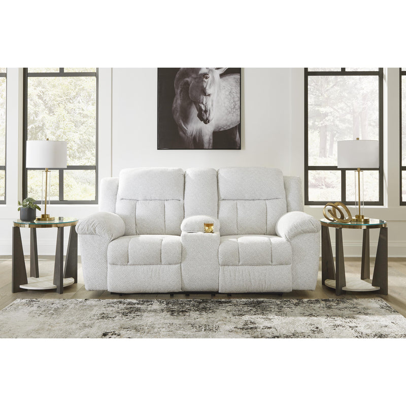Signature Design by Ashley Frohn Reclining Fabric Loveseat with Console 3740594 IMAGE 6