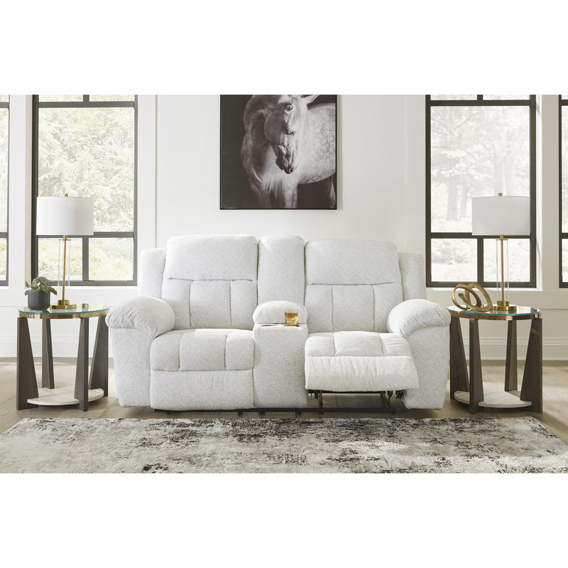 Signature Design by Ashley Frohn Reclining Fabric Loveseat with Console 3740594 IMAGE 7