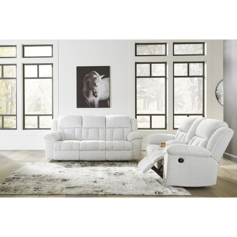 Signature Design by Ashley Frohn Reclining Fabric Loveseat with Console 3740594 IMAGE 9