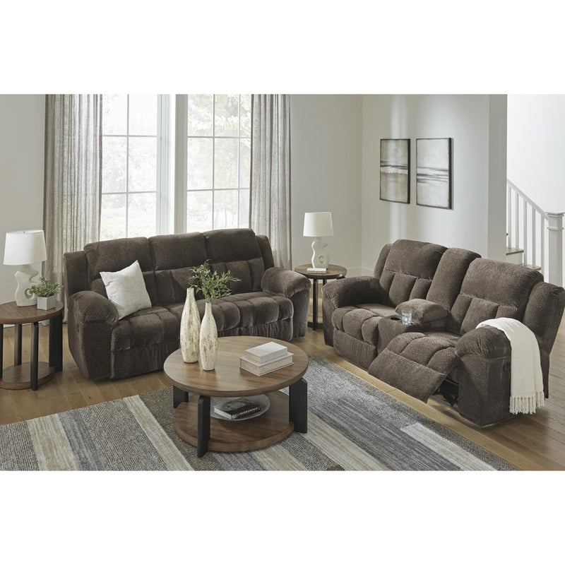 Signature Design by Ashley Frohn Reclining Fabric Loveseat with Console 3740794 IMAGE 10
