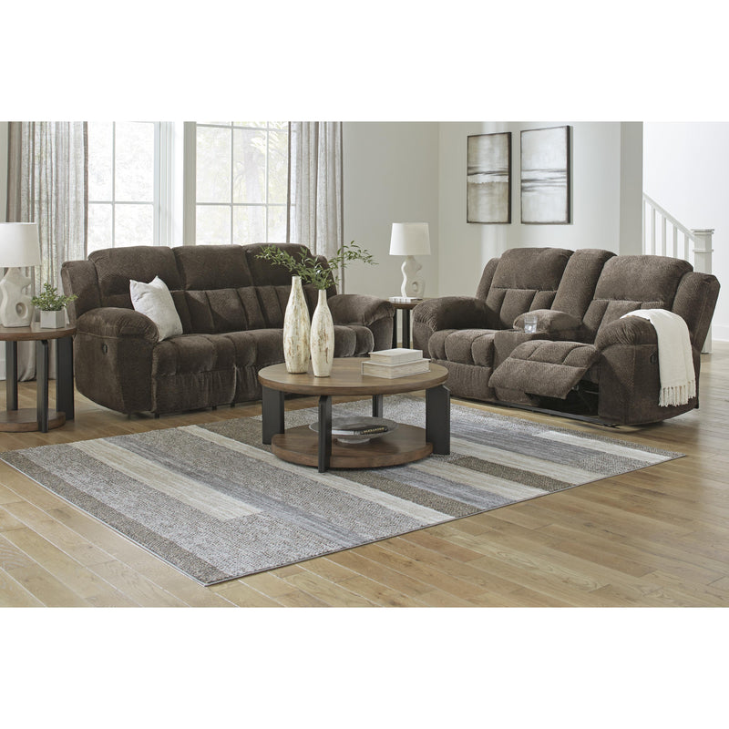 Signature Design by Ashley Frohn Reclining Fabric Loveseat with Console 3740794 IMAGE 13