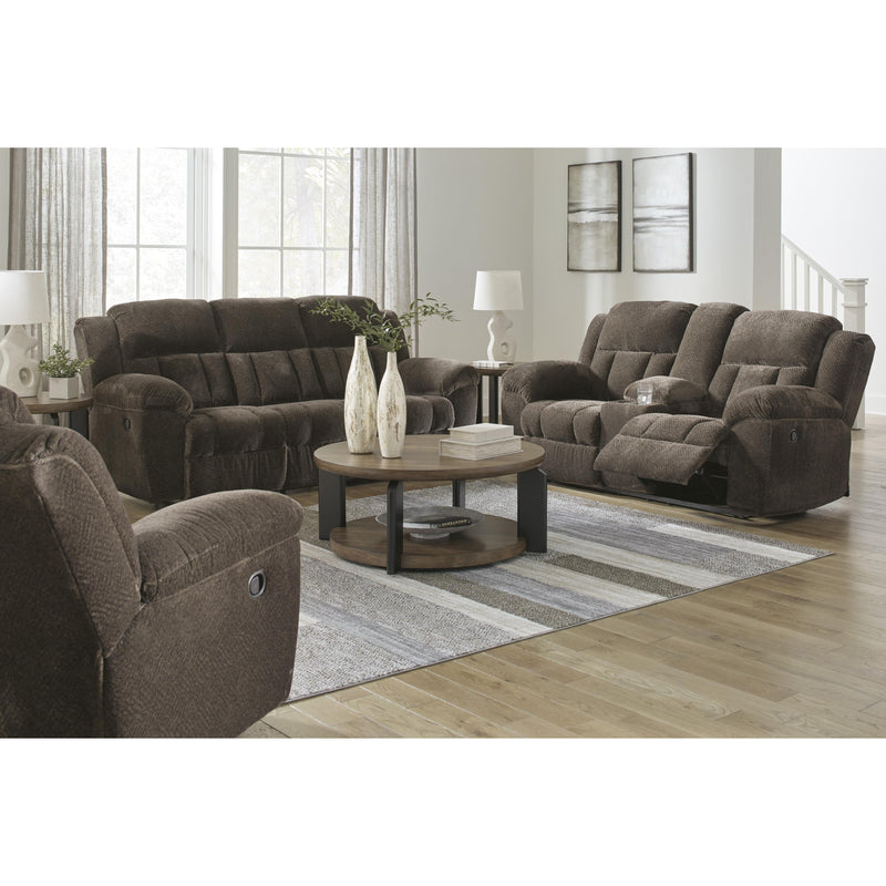 Signature Design by Ashley Frohn Reclining Fabric Loveseat with Console 3740794 IMAGE 14