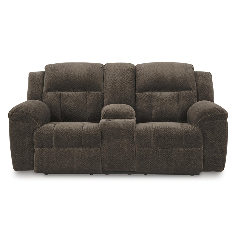 Signature Design by Ashley Frohn Reclining Fabric Loveseat with Console 3740794 IMAGE 3