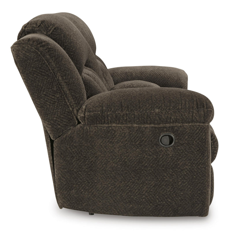 Signature Design by Ashley Frohn Reclining Fabric Loveseat with Console 3740794 IMAGE 4
