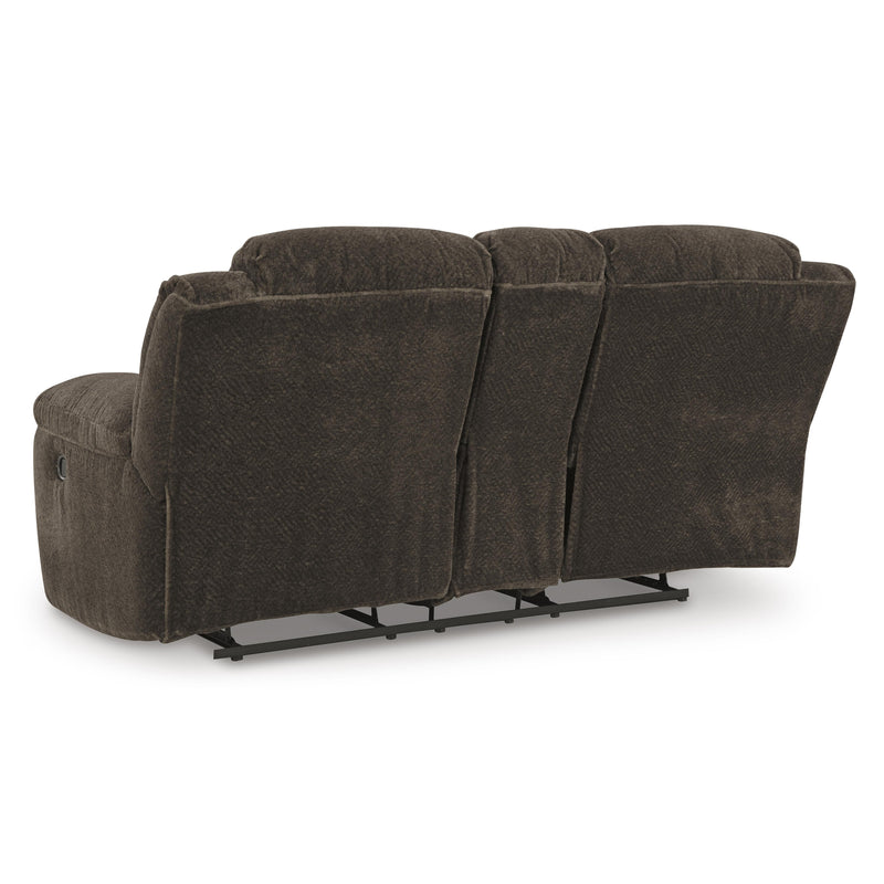 Signature Design by Ashley Frohn Reclining Fabric Loveseat with Console 3740794 IMAGE 5