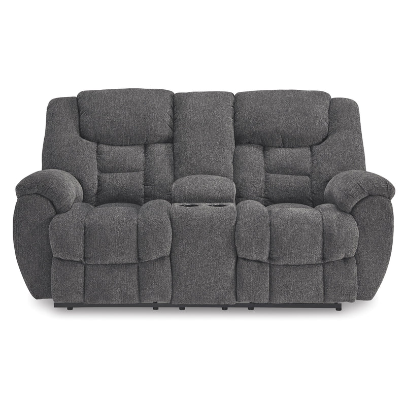 Signature Design by Ashley Foreside Reclining Fabric Loveseat with Console 3810494 IMAGE 3