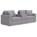  Manufacturer Color_Granite  -- Modmax 92104S3 3 pc Sectional with Storage Console IMAGE 1