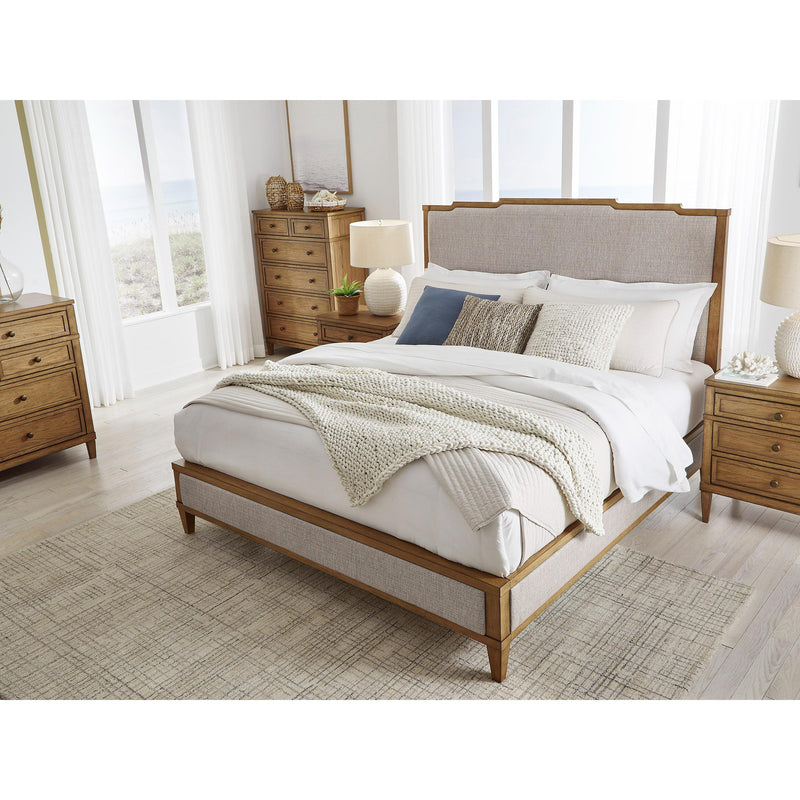  Size_Queen  -- Sharlance Upholstered Panel Bed IMAGE 8