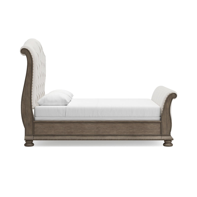 Size_Queen  -- Ardenfield Upholstered Sleigh Bed IMAGE 3