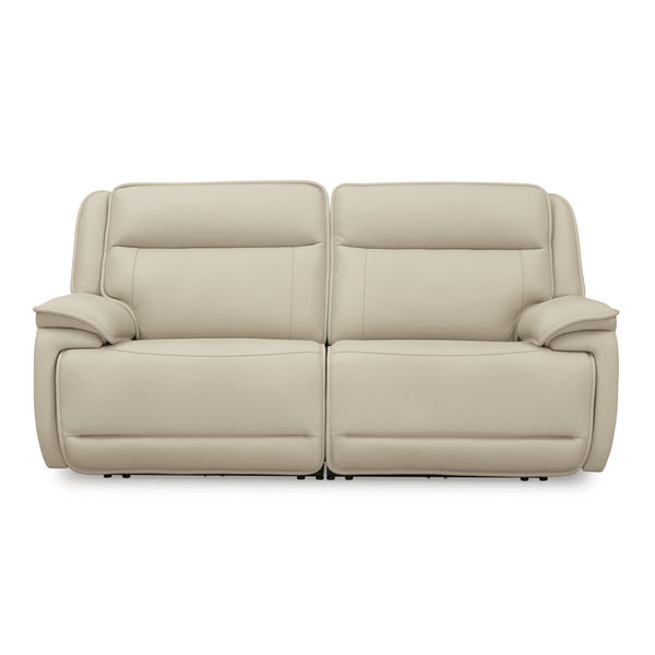 Signature Design by Ashley Double Deal Power Reclining Leather Match Loveseat U1300158/U1300162 IMAGE 1
