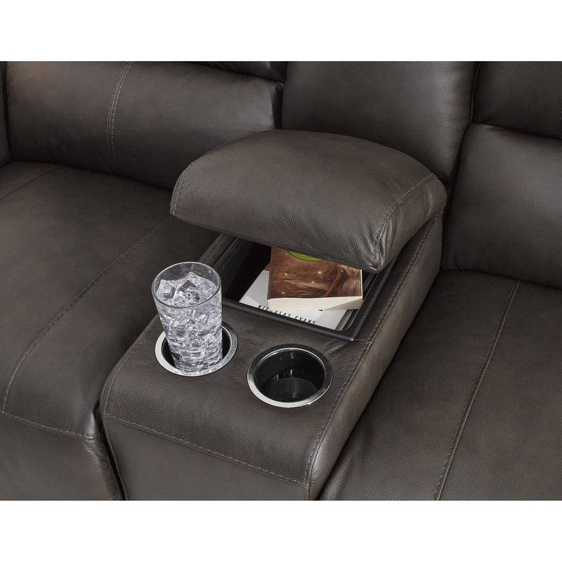 Signature Design by Ashley Boxmere Power Reclining Loveseat with Console U1310096 IMAGE 7