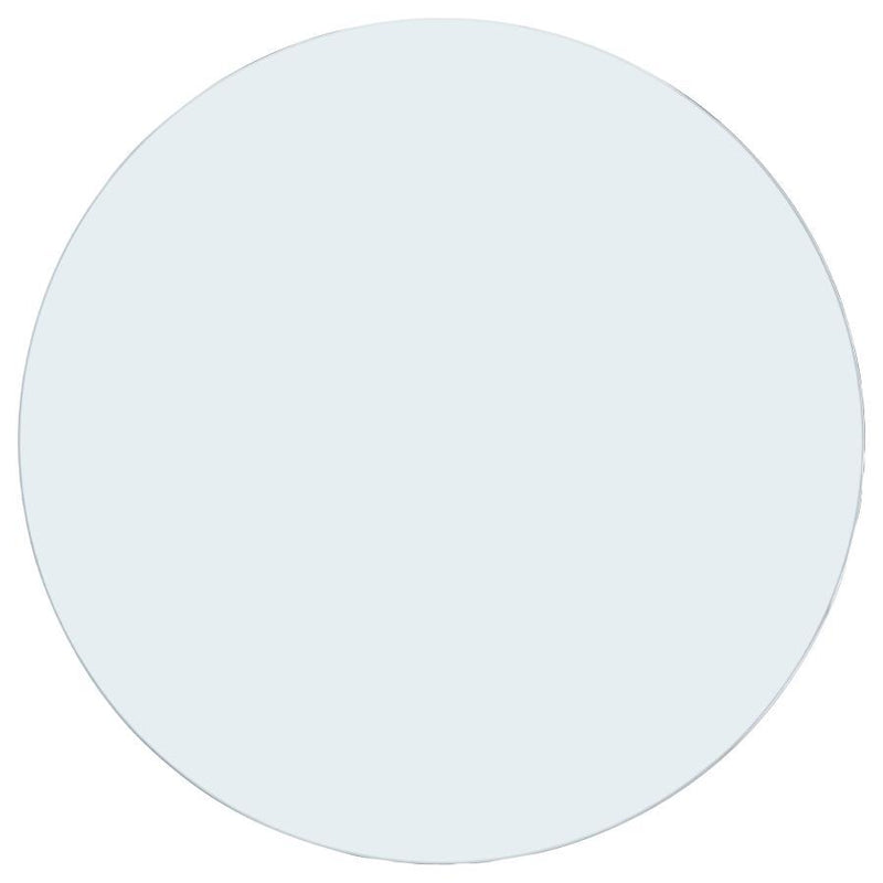 60" 12mm Round Clear Tempered Glass Top - Clear