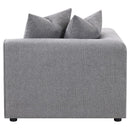 Jennifer - Upholstered Corner Chair - Gray