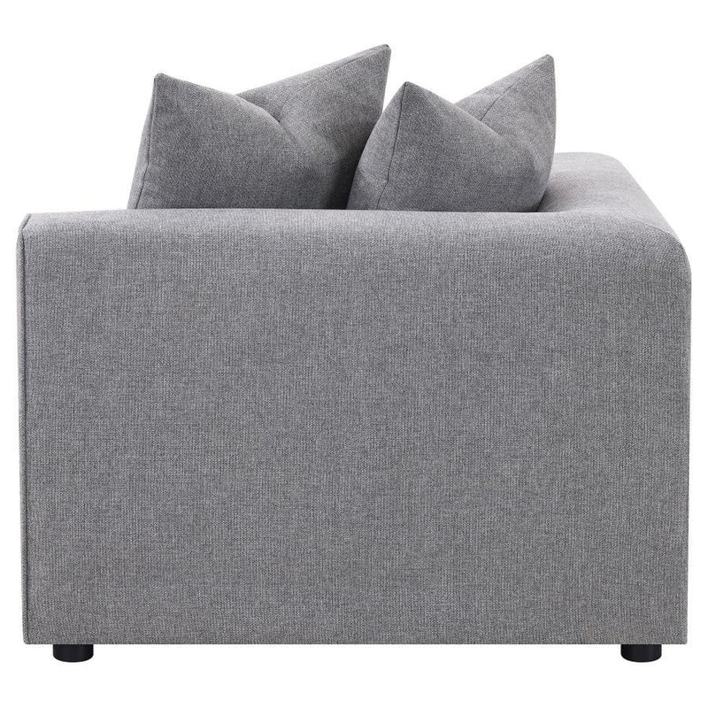 Jennifer - Upholstered Corner Chair - Gray