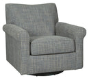 Renley - Swivel Glider Accent Chair - Ash