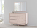 Wistenpine - Dresser And Mirror - Blush
