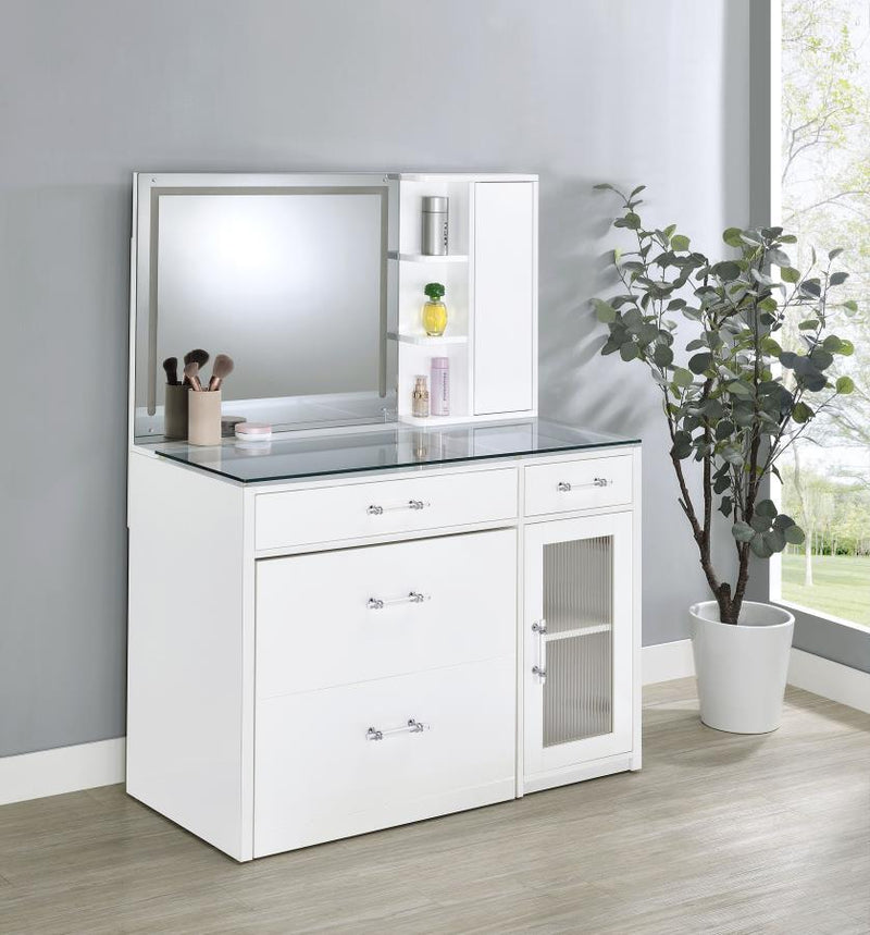 Flora - Vanity Base, Box 2 of 2 - White High Gloss