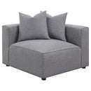 Jennifer - Upholstered Corner Chair - Gray