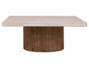 Sahara - Square Cocktail Table - Light Cream / Brown Caramel