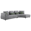 Toscano - Chaise, Box 2 of 2 - Gray