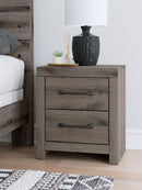 Graystorm - Two Drawer Night Stand - Brown Gray