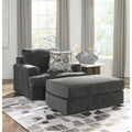  Manufacturer Color_Smoke  -- Karinne Stationary Fabric Chair with Ottoman IMAGE 1