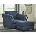  Manufacturer Color_Blue  -- Darcy 75007U4 Chair and Ottoman IMAGE 1