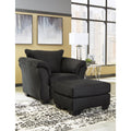  Manufacturer Color_Black  -- Darcy 75008U3 Chair and Ottoman IMAGE 1