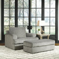  Manufacturer Color_Ash  -- Soletren Stationary Fabric Chair with Ottoman IMAGE 1