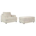  Manufacturer Color_Stone  -- Soletren 95104U1 Chair and Ottoman IMAGE 1