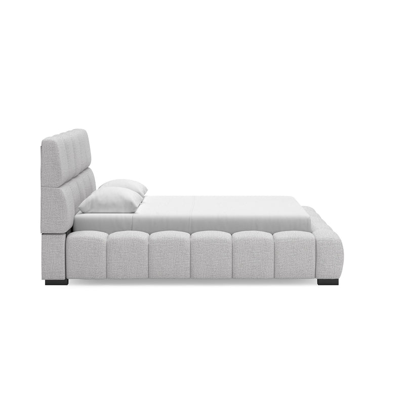  Size_Queen  -- Grendusk Upholstered Platform Bed IMAGE 2
