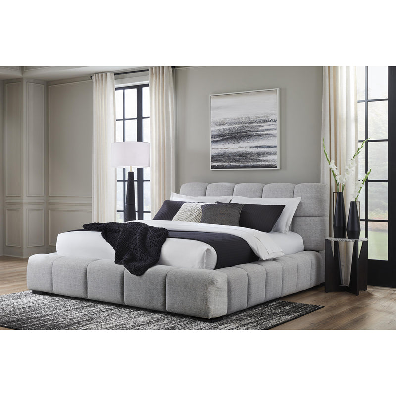  Size_Queen  -- Grendusk Upholstered Platform Bed IMAGE 3